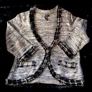 Carole Little XL black,grey & little silver